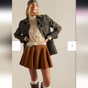 Understated Leather Sugar High Skirt Nwt